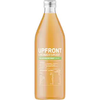 Albert Heijn Upfront Limonadesiroop passievrucht munt smaak aanbieding