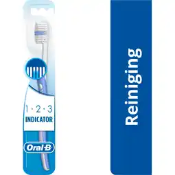 Albert Heijn Oral-B 123 Indicator tandenborstel medium aanbieding