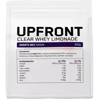 Albert Heijn Upfront Eiwit limonade cassis aanbieding