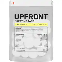 Albert Heijn Upfront Creatine tabs citroen aanbieding