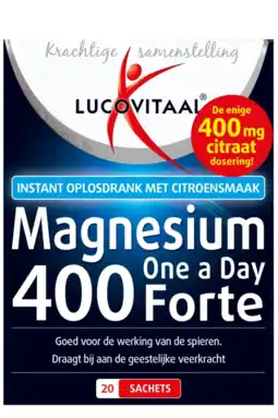 Albert Heijn Lucovitaal Magnesium 400 one a day forte aanbieding