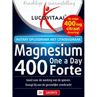 Albert Heijn Lucovitaal Magnesium 400 one a day forte aanbieding