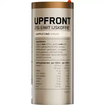 Albert Heijn Upfront Eiwit ijskoffie cappuccino aanbieding