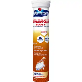 Albert Heijn Davitamon Energie boost ginseng bruistabletten aanbieding