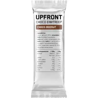 Albert Heijn Upfront Choco eiwitreep choco zeezout aanbieding