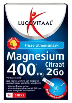 Albert Heijn Lucovitaal Magnesium citraat 400mg aanbieding