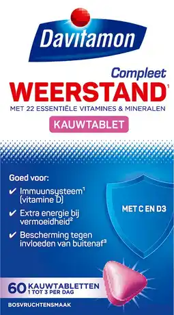 Albert Heijn Davitamon Compleet kauwvitamines bosvruchten aanbieding