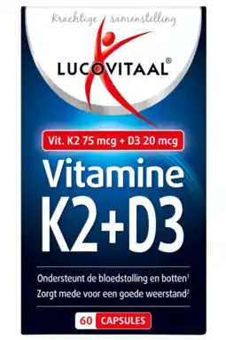 Albert Heijn Lucovitaal K2 + D3 vitamine capsules aanbieding