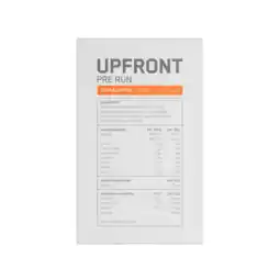 Albert Heijn Upfront Pre run sinaasappel smaak aanbieding