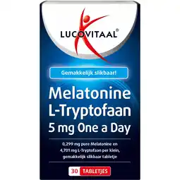 Albert Heijn Lucovitaal Melatonine l-tryptofaan tabletten aanbieding