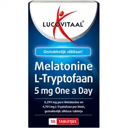 Albert Heijn Lucovitaal Melatonine l-tryptofaan tabletten aanbieding