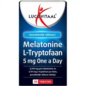 Albert Heijn Lucovitaal Melatonine l-tryptofaan tabletten aanbieding