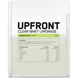 Albert Heijn Upfront Clear whey limonade limoen munt smaak aanbieding