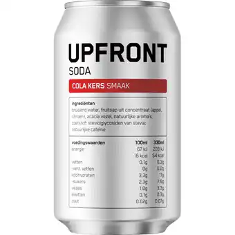 Albert Heijn Upfront Soda cola kers smaak aanbieding