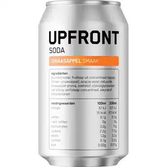 Albert Heijn Upfront Soda sinaasappel smaak aanbieding