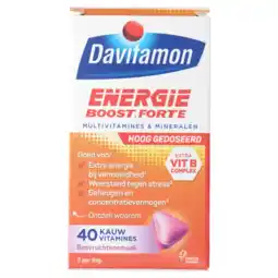 Albert Heijn Davitamon Energie boost kauwvitamines aanbieding