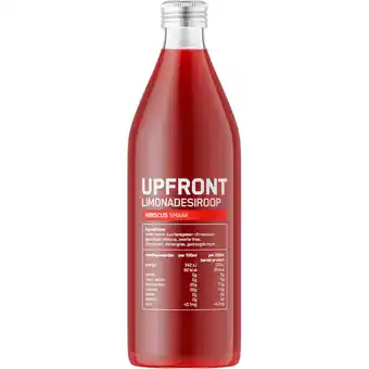 Albert Heijn Upfront Limonadesiroop hibiscus smaak aanbieding