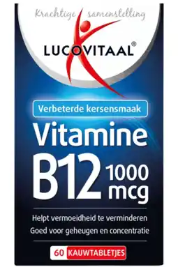 Albert Heijn Lucovitaal Vitamine B12 1000mcg kauwtabletjes aanbieding