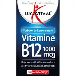Albert Heijn Lucovitaal Vitamine B12 1000mcg kauwtabletjes aanbieding