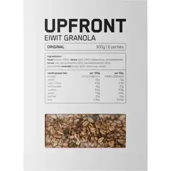 Albert Heijn Upfront Eiwit granola original aanbieding