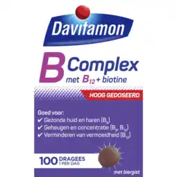 Albert Heijn Davitamon B-complex forte + biergist dragees aanbieding