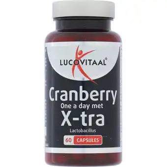 Albert Heijn Lucovitaal Cranberry met x-tra lactobacillus aanbieding