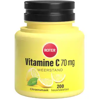 Albert Heijn Roter Vitamine C 70mg kauwtabletten citroen aanbieding