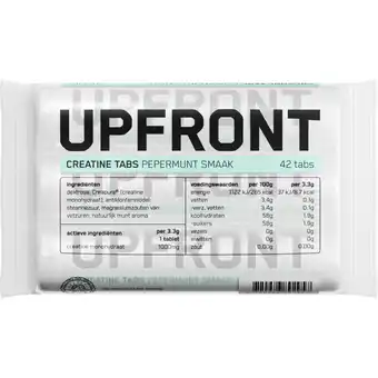 Albert Heijn Upfront Creatine tabs pepermunt smaak aanbieding