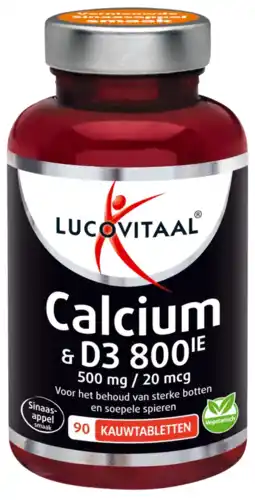 Albert Heijn Lucovitaal Calcium & D3 500mg/20mcg aanbieding