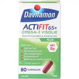 Albert Heijn Davitamon Actifit 65+ omega-3 visolie capsules aanbieding