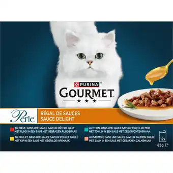 Albert Heijn Gourmet Perle sauce delight rund kip tonijn zalm aanbieding