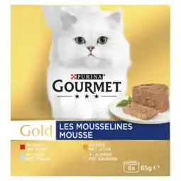 Albert Heijn Gourmet Gold mousse tonijn lever kalkoen rund aanbieding