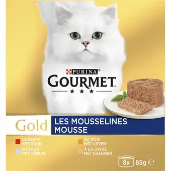 Albert Heijn Gourmet Gold mousse tonijn lever kalkoen rund aanbieding