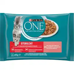 Albert Heijn Purina ONE Sterilcat met zalm en wortels aanbieding
