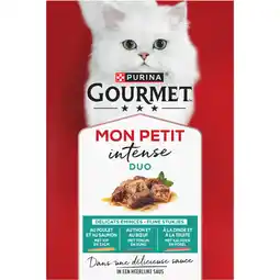 Albert Heijn Gourmet Mon petit intense duo in saus vlees&vis aanbieding