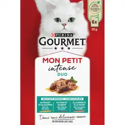 Albert Heijn Gourmet Mon petit intense duo in saus vlees&vis aanbieding