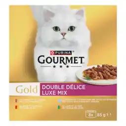 Albert Heijn Gourmet Gold luxe mix met rund kip zeevis eend aanbieding