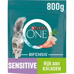 Albert Heijn Purina ONE Sensitive rijk aan kalkoen aanbieding