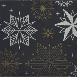 Albert Heijn AH Excellent Servet sneeuwvlok 33x33cm aanbieding