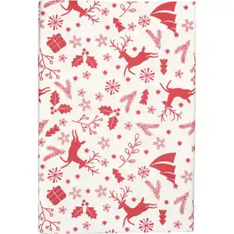 Albert Heijn AH Excellent Tafellaken rode figuurtje aanbieding