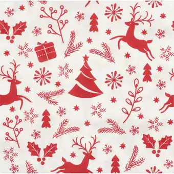 Albert Heijn AH Excellent Servet rood figuurtje 33x33cm aanbieding