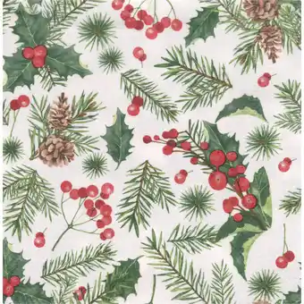 Albert Heijn AH Excellent Servet hulst allover 24x24cm aanbieding