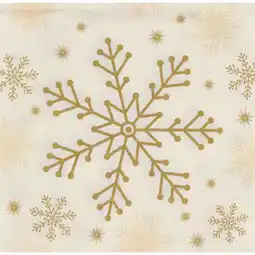 Albert Heijn AH Excellent Servet sneeuwvlok 24x24cm aanbieding