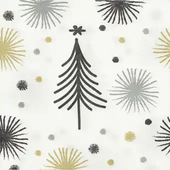 Albert Heijn AH Excellent Servet wit boompjes 40x40cm aanbieding