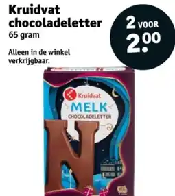 Kruidvat Kruidvat chocoladeletter aanbieding