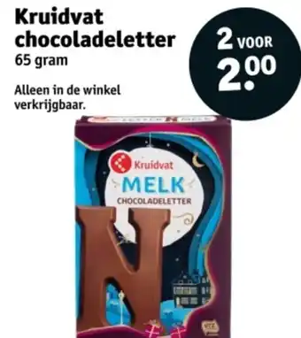 Kruidvat Kruidvat chocoladeletter aanbieding
