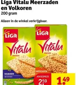 Kruidvat Liga Vitalu Meerzaden en Volkoren aanbieding
