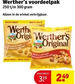 Kruidvat Werther's voordeelpak aanbieding