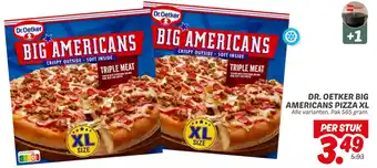 Dekamarkt Dr.Oetker Big Americans Pizza XL aanbieding