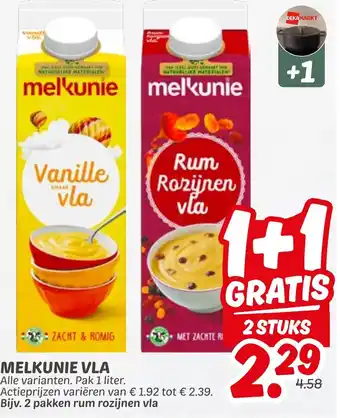 Dekamarkt Melkunie Vla aanbieding